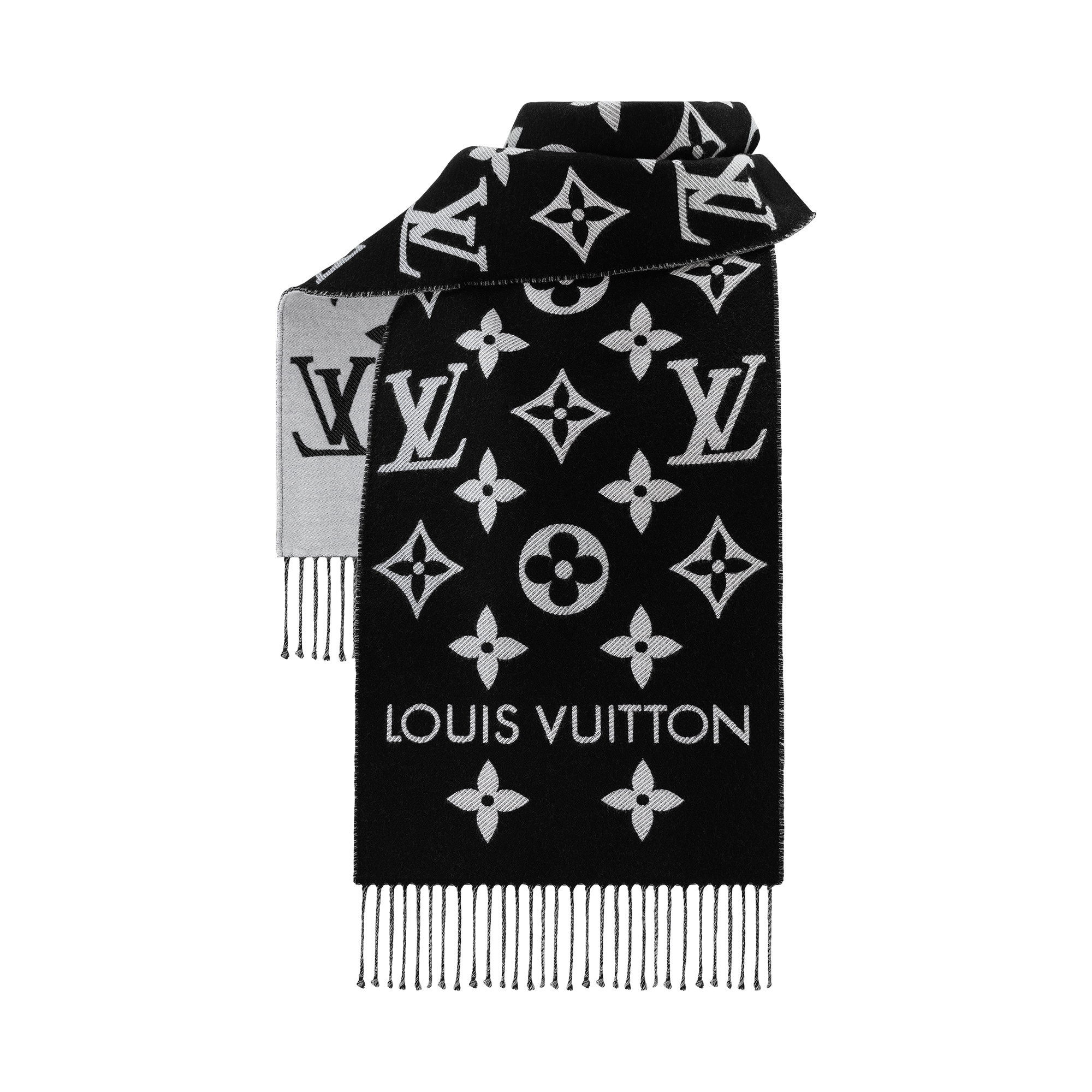 LV Essential Scarf - Black Scarf - M77853 | Louis Vuitton